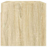 Wall Cabinets with Glass Doors 2 pcs Sonoma Oak 68.5x37x35 cm 836502