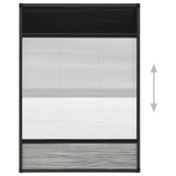 Plisse Insect Screen for Windows Aluminium 80x120 cm with Shade 148684