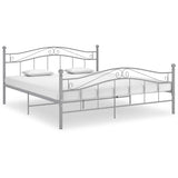 Bed Frame Grey Powder-coated metal Super King Tough Bed Frame 325005