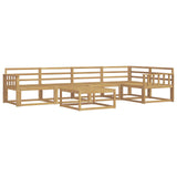 Outdoor Sofa Set 6 pcs White 79 x 79 x 37 cm Solid Acacia Wood 3386473