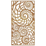 ZNTS Garden Wall Decoration 105x55 cm Corten Steel Shell Design 824476