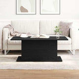 Coffee Table Black Oak 102 x 55.5 x 40 cm Engineered Wood 862716