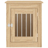 Dog Crate Furniture Sonoma Oak 55x75x65 cm Engineered Wood 838318