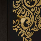 Bedside Cabinet with Door 2 pcs Black 40 x 33 x 46 cm 4018805