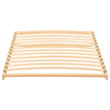 Slatted Bed Base Brown 90 x 190 cm Solid Beech Wood 42015278