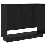 Sideboard Black Oak 97 x 29 x 75 cm Engineered Wood 875224