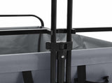 Folding Wagon Grey 89 x 63 x 96 cm Steel and Polyester Oxford 42020658