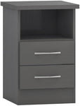 ZNTS Nevada 2 Drawer Bedside 100-103-081