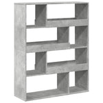 Bookcase Concrete Grey 100x33x125.5 cm Engineered Wood 3309333