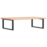 Basin Shelf Wall Mounted Steel and Solid Wood Beech 3302517