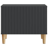 Coffee Table with Drawer Black 49 x 50 x 40 cm Engineered Wood 894736