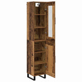 Highboard Old Wood 34.5 x 34 x 180 cm Engineered Wood 3415756