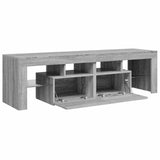 TV Cabinet with LED Lights Grey Sonoma 140x36.5x40 cm 822642