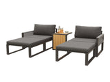 Grey 2-4 Seater Modular Garden Furniture Set Parcel 2 N652P372949G
