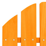 Garden Adirondack Chair Solid Fir Wood Orange 315878