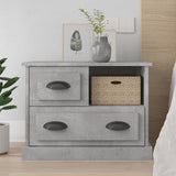 Bedside Cabinet Concrete Grey 60x39x45 cm 816364