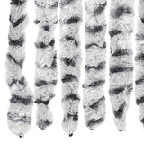 Fly Curtain Light Grey and Dark Grey 100x230 cm Chenille 377398