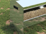 Livestock Feeding Trough Silver 79 x 35 x 62 cm 874629