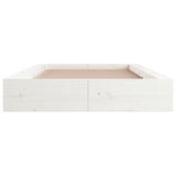 Bed Frame without Mattress White 100x200 cm Solid Wood 820687