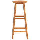 Bar Chair Set of 2 Natural Wood Solid acacia wood Medium 44129