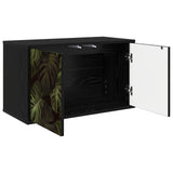 Wall-mounted TV Cabinet ELBURG 69 x 33 x 40 cm Black Oak 8007118