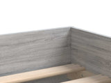 Bed Frame with Storage Concrete Grey 80 x 200 cm 3429618