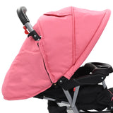 Tandem Stroller Pink and Black Steel 10157