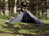 Family Tent Tipi 7-Person Grey and Orange Waterproof 94712