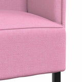Highback Sofa Pink 109 x 56 x 121 cm Fabric 42010843
