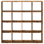 Book Cabinet Old Wood 137.5x29x137.5 cm Engineered Wood 3310296