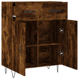 Sideboard Smoked Oak 69.5x34x90 cm Engineered Wood 827977