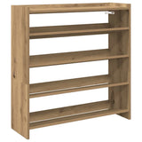 Shoe Rack Artisan Oak 80x25x81 cm Engineered Wood 859913