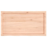 Table Top 100x50x cm Untreated Solid Wood Live Edge 363886