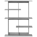 Wall Shelving Unit Grey 102 x 20 x 130 cm Engineered Wood 8012057