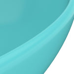 ZNTS Luxury Basin Oval-shaped Matt Light Green 40x33 cm Ceramic 146925