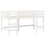 Loft Bed with Ladder and Roof without Mattress White 80x200 cm 3282073