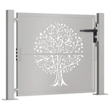 Garden Gate 100x75 cm Corten Steel Tree Design 153160