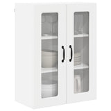 Wall Glass Cabinet PORTO White 60 x 31 x 80 cm Engineered Wood 885435