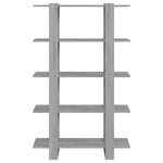 Book Cabinet/Room Divider Grey Sonoma 100x30x160 cm 813561