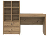 Desk with Drawer with Shelf with Storage 2 pcs Artisan Oak 3337352