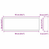 Shower Niche White 90 x 30 x 9.5 cm Stainless Steel 42012676