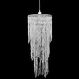 Chandelier Transparent Plastic 70 cm high, 26 cm wide 241118