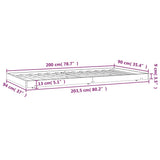 Bed Frame without Mattress 90x200 cm Solid Wood Pine 823494