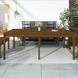 Garden Table Honey Brown 203.5x100x76 cm Solid Wood Pine 823986