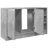 Sink Cabinet Concrete Grey 90x29x55 cm Engineered Wood 848125