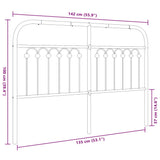 Metal Replace Headboard White 135 cm 376681