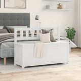 Bench White 110x41x76.5 cm Solid Wood Pine 823555