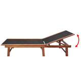 Garden Furniture Set Brown Acacia wood 9 piece set Foldable 42649