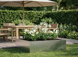 Retaining Wall 4 pcs 100 x 100 x 40 cm Stainless Steel Silver 3449209