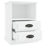 ZNTS Bedside Cabinet White 43x36x60 cm 816328